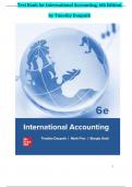 Test Bank for International Accounting, 6th Edition by Timothy Doupnik, All Chapters ||Complete A+ Guide