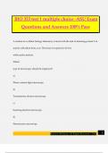 BIO 353 test 1 multiple choice -ASU Exam Questions and Answers 100% Pass