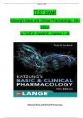 TEST BANK For Katzung's Basic and Clinical Pharmacology, 16th Edition By {Todd W. Vanderah, 2024,} Verified Chapters 1 - 66, Complete Newest Version