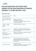 PGA PGM QUALIFYING TEST STUDY GUIDE (NEWEST ACTUAL EXAM QUESTIONS & COMPLETE ANSWERS / A+ SCORE SOLUTION / 2025