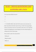 FLSD – TRIVIA QUESTIONS AND ANSWERS 100% PASS