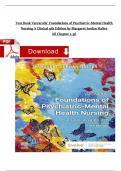 Test bank For Varcarolis' Foundations of Psychiatric-Mental Health Nursing 9th Edition by Margaret Jordan Halter 2025 | 9780323697071| Chapter 1-36 Newest Version