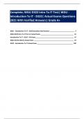 Complete; WGU D322 Intro To IT Test| WGU - Introduction To IT - D322| Actual Exams Questions 2025 With Verified Answers| Grade A+