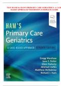 TEST BANK FOR HAM’S PRIMARY CARE GERIATRICS: A CASE-BASED APPROACH 7TH EDITION BY RICHARD J. HAM :ISBN10; /ISBN-13; 978-0323721684