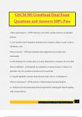 GSCM 305 Greathead Final Exam Questions and Answers 100% Pass