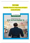 Test bank for essentials of economics 8th edition by mankiw