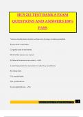 HCS 212 TEST BANK 8 EXAM QUESTIONS AND ANSWERS 100% PASS