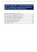 Complete; WGU C483 - Principles Of Management| C483 – OA (Objective Assessment) Actual Exams 2025 Questions With Verified Answers 