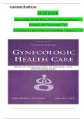 TEST BANK For Gynecologic Health Care: With an Introduction to Prenatal and Postpartum Care, 4th Edition by Kerri Durnell Schuiling, Verified Chapters 1 - 35, Complete Newest Version