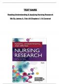 Test Bank for Reading Understanding & Applying Nursing Research  6th By James A. Fain All Chapters 1-14 Covered 