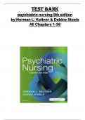 Test bank for psychiatric nursing 8th edition  by Norman L. Keltner & Debbie Steele  All Chapters 1-36 