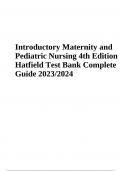 Introductory Maternity and Pediatric Nursing 4th Edition Hatfield