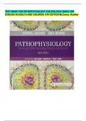 TEST BANK FOR PATHOPHYSIOLOGY-THE BIOLOGIC BASIS FOR DISEASE IN ADULTS AND CHILDREN, 8TH EDITION McCance, Huether