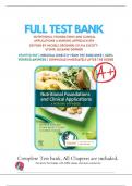 Test Bank For Nutritional Foundations and Clinical Applications A Nursing Approach 8th Edition By Michele Grodner; Sylvia Escott-Stump; Suzanne Dorner ( ) / 9780323810241 / Chapter 1-20 / Complete Questions and Answers A+