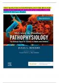 TEST BANK FOR PATHOPHYSIOLOGY-THE BIOLOGIC BASIS FOR DISEASE IN ADULTS AND CHILDREN, 9TH EDITION McCance, Huether