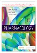 Test Bank for Pharmacology: A Patient-Centered Nursing Process Approach,  11th Edition by McCuistion, Vuljoin-DiMaggio, Winton, and Yeager