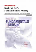 Test Bank Kozier & Erb's Fundamentals of Nursing, 10th Edition by Audrey Berman, Shirlee Snyder, Geralyn Frandsen