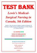 Test Bank For Lewis's Medical Surgical Nursing in Canada 5th Edition by Jane Tyerman, All Chapters 1-72