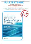 Test Bank for Brunner and Suddarth's Textbook of Medical-Surgical Nursing, 15th Edition by Janice L Hinkle, Kerry H. Cheever| 9781975161033| All Chapters 1-68|LATEST