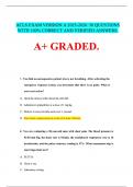 ACLS EXAM VERSION A 2025-2026. 50 QUESTIONS WITH 100% CORRECT AND VERIFIED ANSWERS.   A+ GRADED.