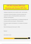 SOP 3015_Summer 2025 Exam Questions and Answers 100% Pass