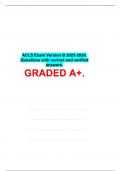 ACLS Exam Version B 2025-2026. Questions with correct and verified answers. GRADED A+.