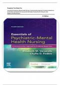 Complete Test Bank For _  Essentials Of Psychiatric Mental Health Nursing: A Communication Approach To Evidence-Based Care, 4e 4th Edition By Elizabeth M. Varcarolis Rn Ma Chyllia D Fosbre Msn Rn Pmhnp-Bc ||All Chapters||Verified Answers