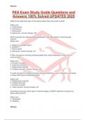 PES Exam Study Guide Questions and Answers 100% Solved UPDATED 2025