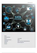 Moduleopdracht datamanagement + beoordeling 8.5!