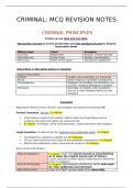 Criminal Law Revision Notes SQE1 FLK2