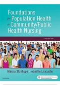 Test Bank For Foundations for Population Health in Community Public Health Nursing 5th Edition by Marcia Stanhope, Jeanette Lancaster