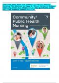 COMPLETE Test Bank for Community Public Health Nursing 7th Edition by Mary A. Nies, Melanie McEwen Complete Guide All Chapters (1-34) Questions with Verified Answers Newest Edition