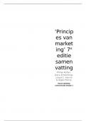 Samenvatting Hoofdstuk 4 'consumentengedrag' Principes van marketing -  Communicatietheorie