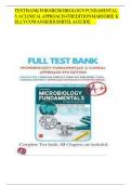 TEST BANK FOR MICROBIOLOGY FUNDAMENTAL S: A CLINICAL APPROACH 4THEDITION MARJORIE KELLY COWAN HEIDI SMITH, A GUIDE