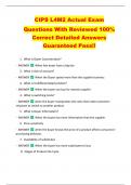 CIPS L4M2 Actual Exam   Questions With Reviewed 100%  Correct Detailed Answers  Guaranteed Pass!! 