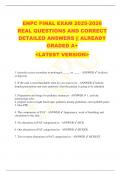 ENPC FINAL EXAM 2025-2026 REAL QUESTIONS AND CORRECT  DETAILED ANSWERS || ALREADY  GRADED A+ <LATEST VERSION>