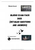 BLG1501 EXAM PACK 2025  {DETAILED QUESTIONS AND ANSWERS}