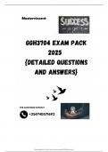 GGH3704 EXAM PACK 2025  {DETAILED QUESTIONS AND ANSWERS}