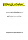 MMIS 221 Module 7.3 Research Project: Maximizing Business Efficiency: The Benefits of Information Systems|Latest 2025 Update with complete solutions