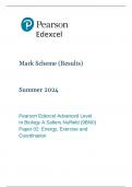  A-LEVEL EDEXCEL BIOLOGY PAPER 2 June 2024 Mark Scheme (9BN0/02)