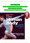 Test Bank Memmlers Structure and Function of the Human Body 12th Edition Cohen Questions with correct Answers Grade A+.Test Bank Memmlers Structure and Function of the Human Body 12th Edition Cohen Questions with correct Answers Grade A+