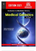 Medical Genetics Complete Test Bank |Quetions and Correct Answers.