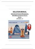 Solution Manual for International Financial Management, 10th Edition, By Cheol Eun, Bruce G. Resnick, All Chapters // complete Verified editon //ISBN:9781264413096