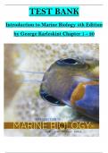 Test Bank for Introduction to Marine Biology 4th Edition by Karleskint. Questions & Answers. Chapters 1-20 