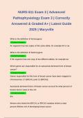 NURS 611 Exam 3 | Advanced Pathophysiology Exam 3 | Correctly Answered & Graded A+ | Latest Guide 2025 | Maryville