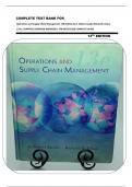 COMPLETE TEST BANK FOR_  Operations and Supply Chain Management 13th Edition by F. Robert Jacobs Richard B. Chase  ||ALL CHAPTERS||VERIFIED ANSWERS|| 978-0073525228 COMPLETE GUIDE