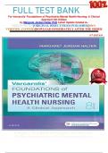                FULL TEST BANK For Varcarolis' Foundations of Psychiatric-Mental Health Nursing: A Clinical Approach 8th Edition by Margaret Jordan Halter PhD Latest Update Graded A+     