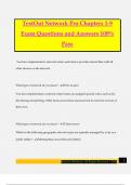 TestOut Network Pro Chapters 1-9 Exam Questions and Answers 100% Pass