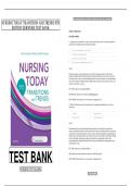 Test Bank Nursing Today: Transition and Trends 11th Edition (Zerwekh, 2023) Chapter 1-26 | All Chapters Latest Update 2025