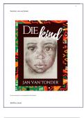 Die Kind deur Jan van Tonder - Opgesom deur @ Juffrou Ansie . Kompak en kleurvol,gebasseer op vorige eksamen en toets vrae!!EAT English translations. Paragraph questions.